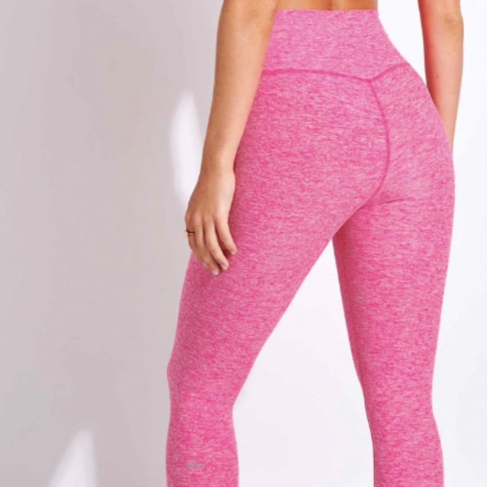 Alo Yoga AloSoft Leggings Neon Pink Heather